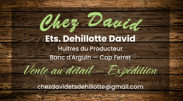 Adresse - Horaires - Telephone - Chez David - Restaurant Gujan-Mestras